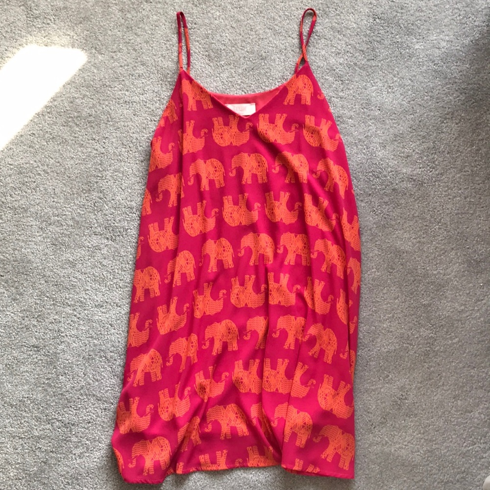 “Peach Love” elephant dress